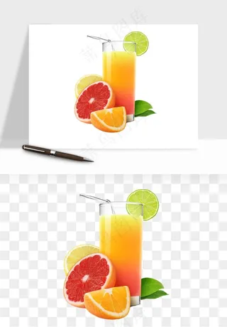 冷饮品果汁饮料png免抠图