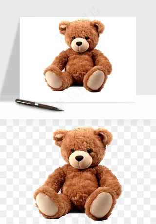 泰迪熊玩具熊png免抠