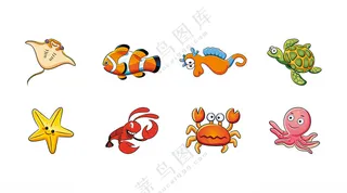 海洋动物儿童插画生物世界