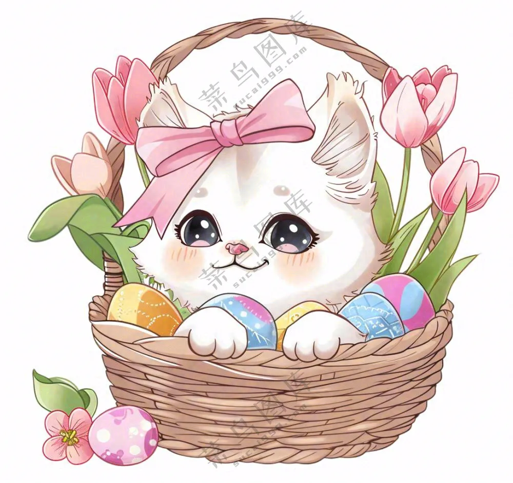 漂亮猫咪萌宠宠物卡通可爱动物免抠