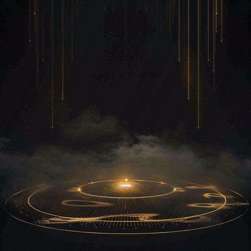 数码科技线光几何背景