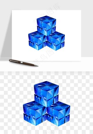 立体创意魔方png免抠