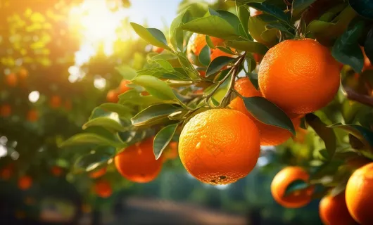 果园鲜橙图片