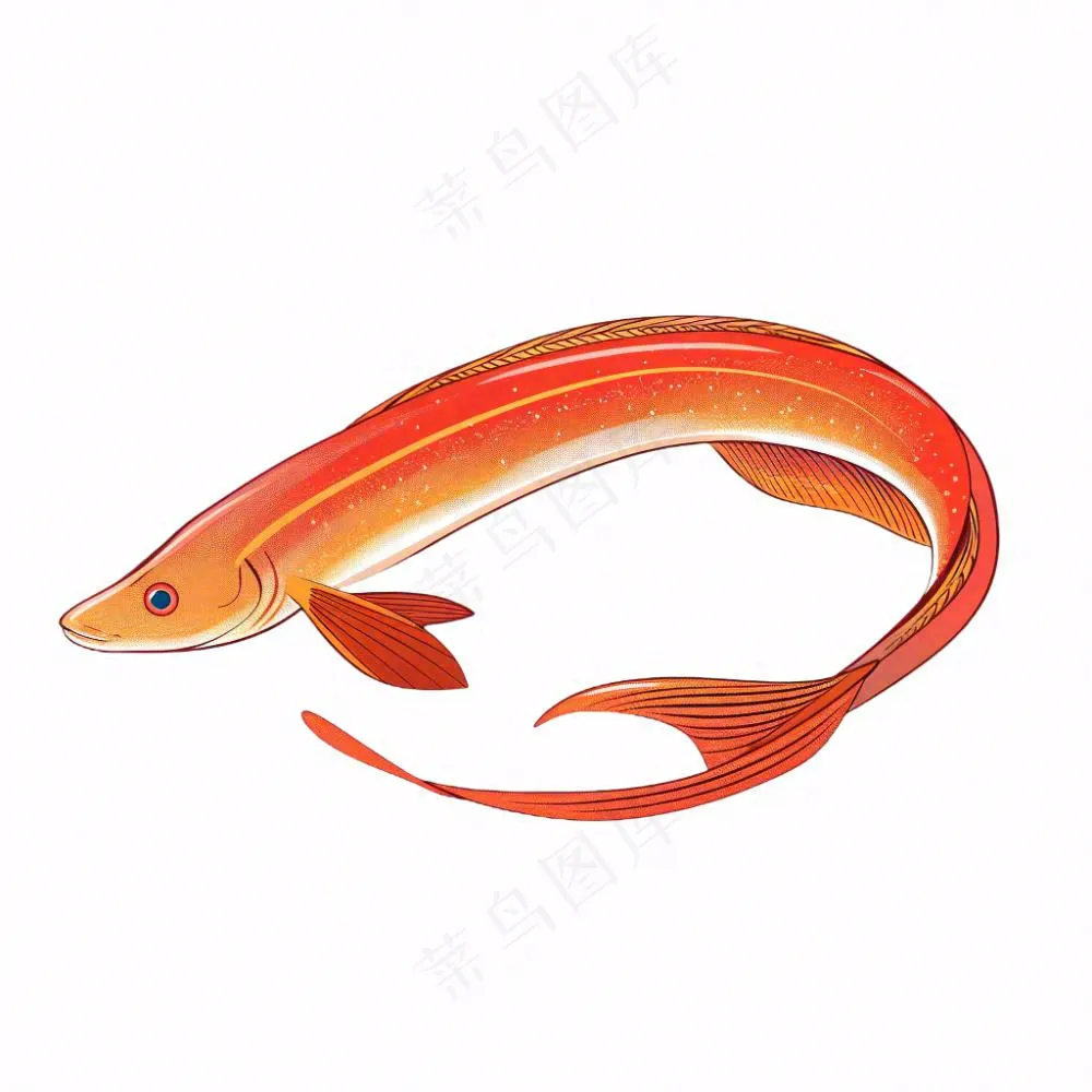 海洋鱼类海鲜卡通插画免抠