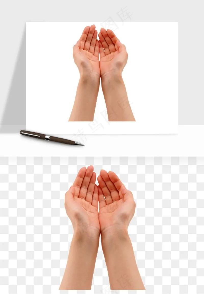 手势手部动作手指png免抠