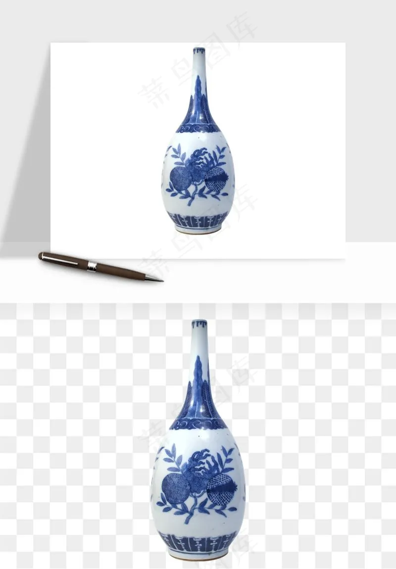 青花瓷陶瓷png免抠