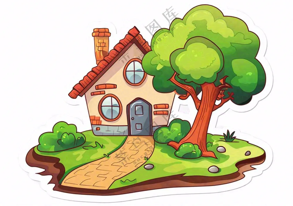 房屋小房子宠物家居卡通免抠