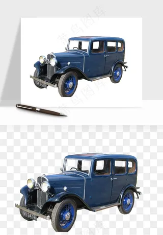 复古汽车交通工具png免抠