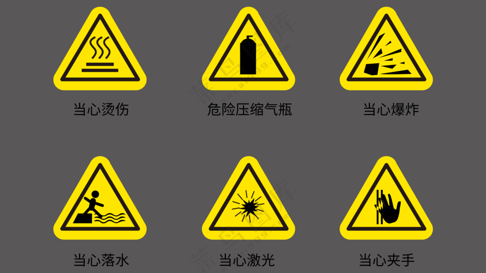 安全警示cdr矢量