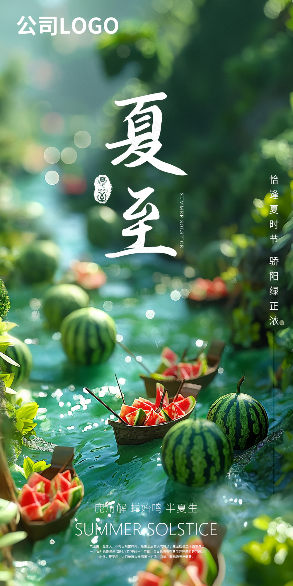 夏至节气海报