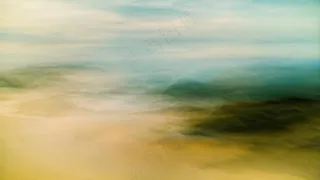 朦胧梦境艺术绘·柔和抽象风·黄绿蓝交融·心灵启示图