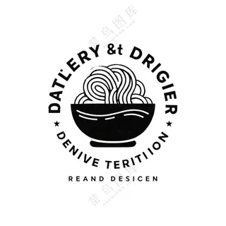 面馆标志设计矢量图