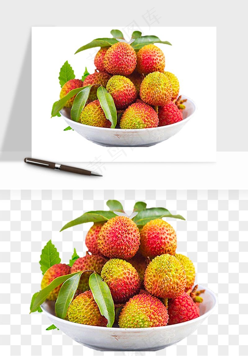 荔枝妃子笑水果png免抠