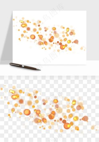 彩色光斑梦幻光点png免抠