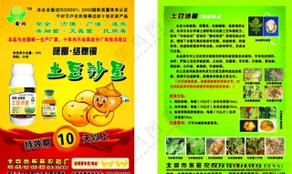土豆农药宣传页矢量CDR