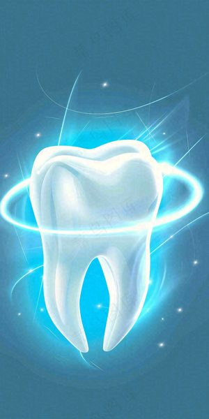 牙医牙科牙齿清洁美白插画背景