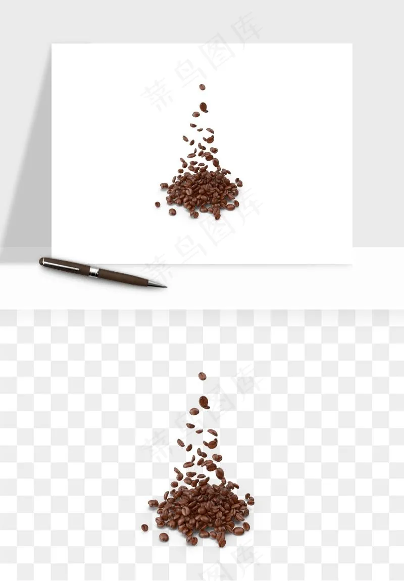 咖啡豆png免抠