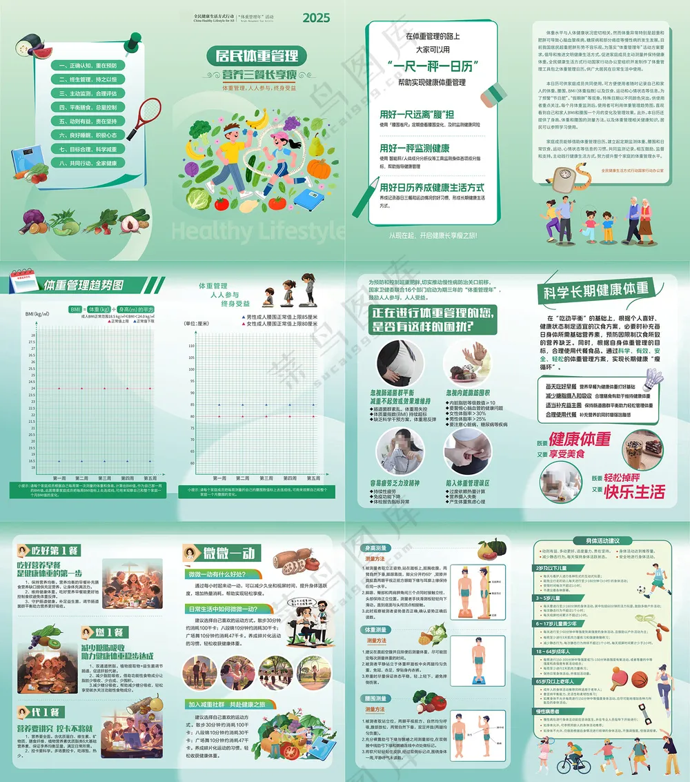体重管理营养三餐画册手册