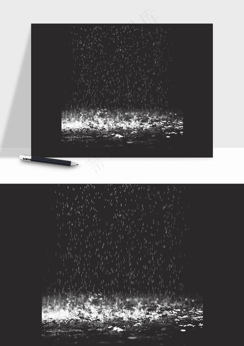 雨水雨滴水珠下雨元素png免抠