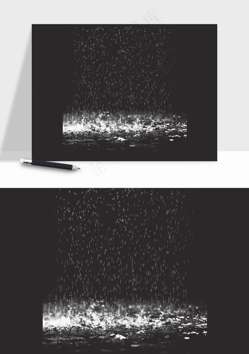 雨水雨滴水珠下雨元素png免抠