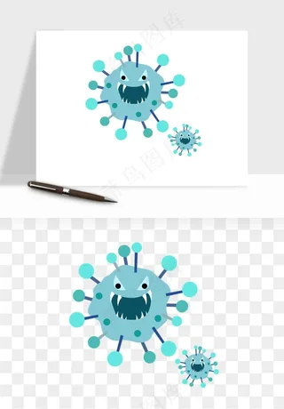 病毒细菌癌细胞png免抠