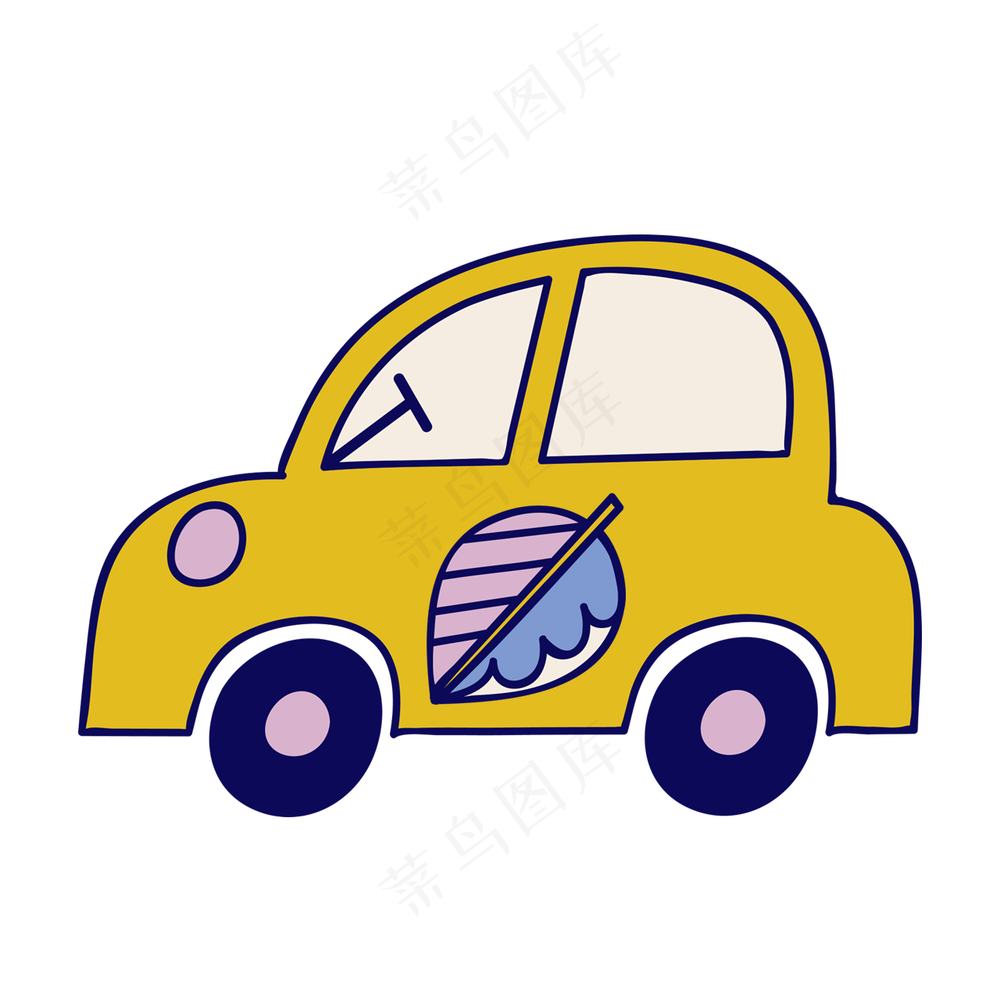小汽车 民族风装饰小元素