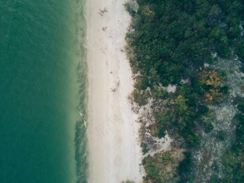 绿林白沙静海图·航拍风光
