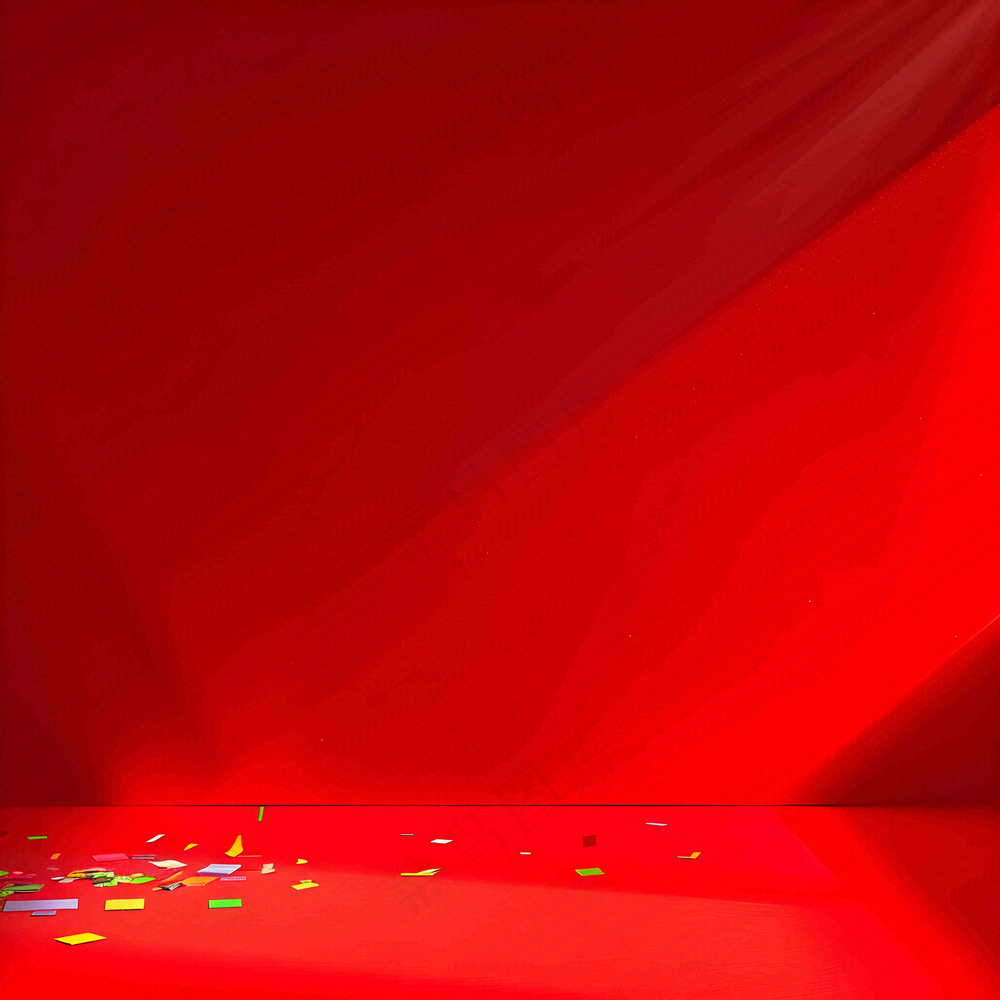 红色几何纹理背景