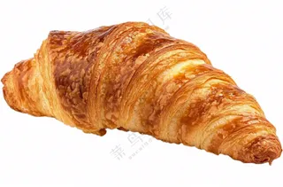 牛角包面包摄影图免抠