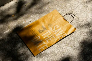 01咖啡奶茶包装袋样机纸袋手提袋外卖袋样机