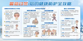 暖意过冬健康防护全攻略宣传栏