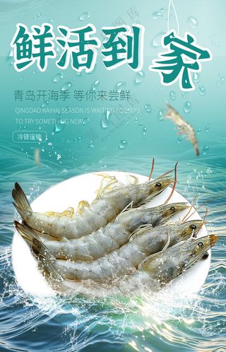 生鲜大虾海报
