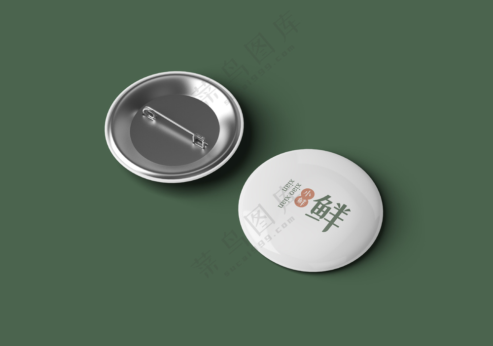 金属胸章徽章logo吧唧样机-14