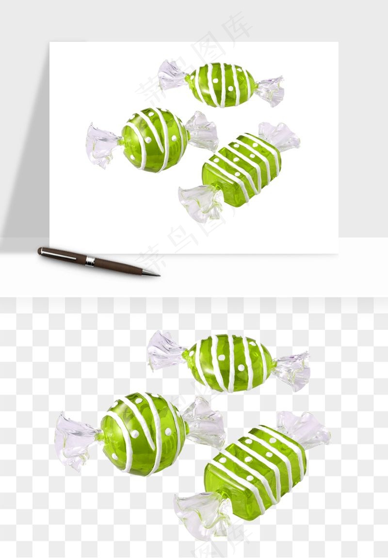 糖果糖豆彩虹糖png免抠