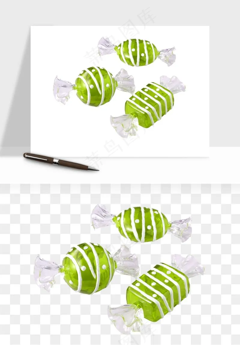糖果糖豆彩虹糖png免抠