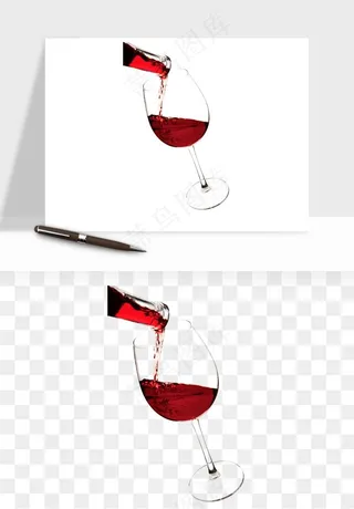 红酒玻璃酒杯png免抠