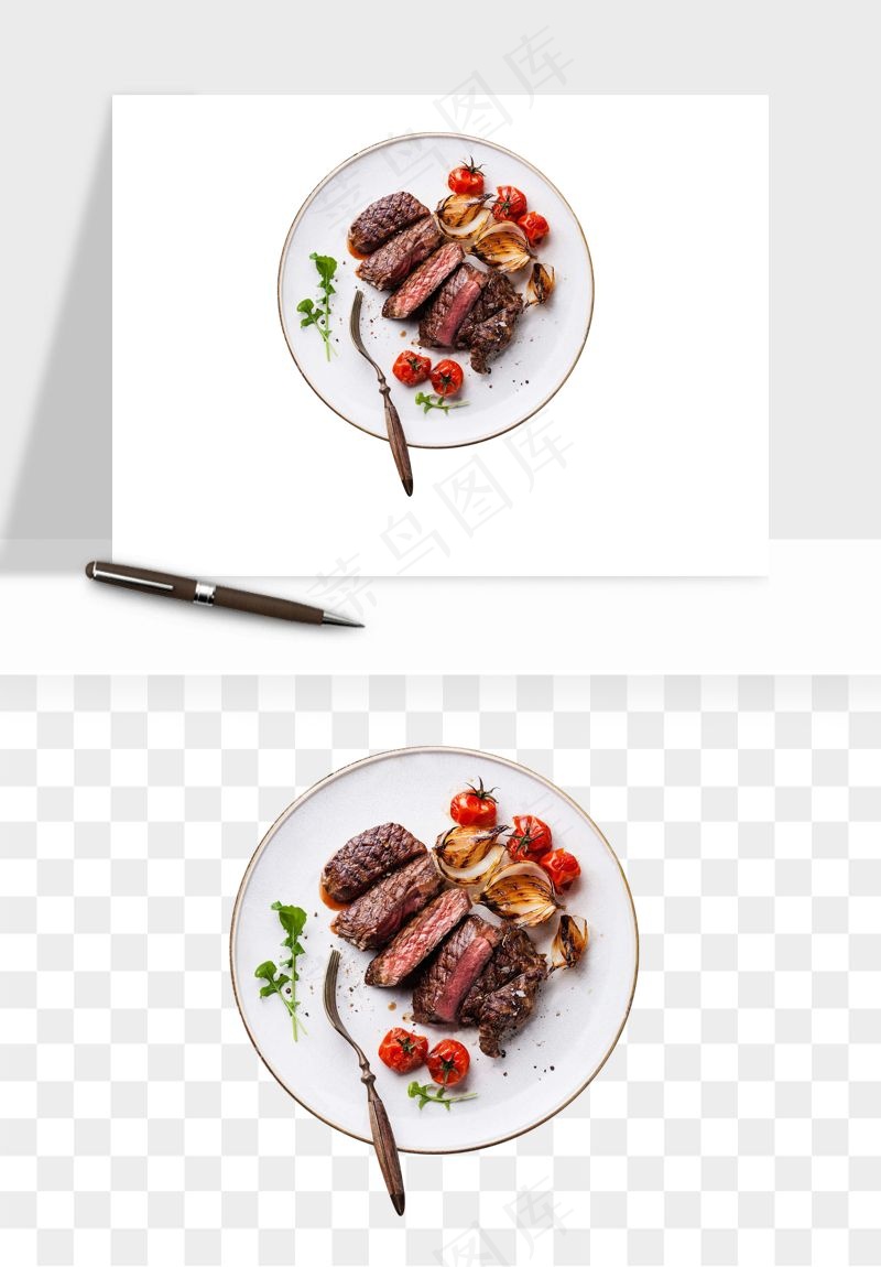 实物烧烤烤肉美食png免抠