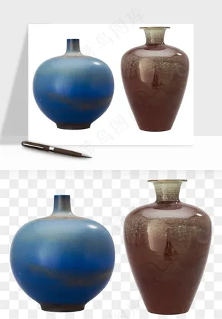 花瓶摆件陶瓷png免抠