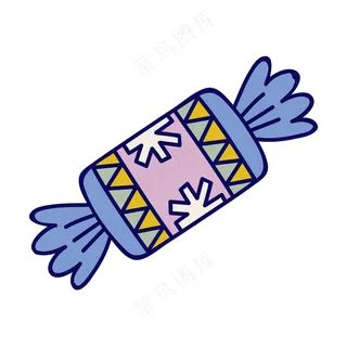 圣诞爆竹 糖果3 民族风装饰小元素