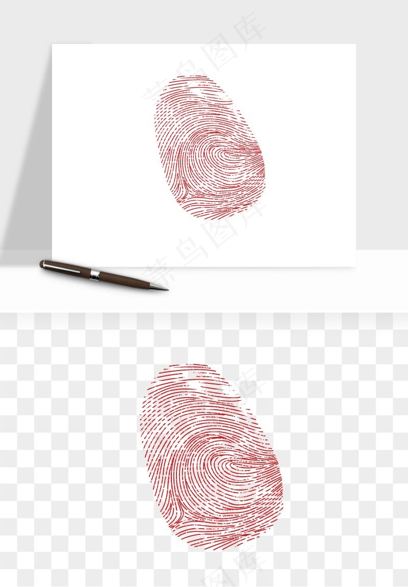 指纹手指纹路png免抠