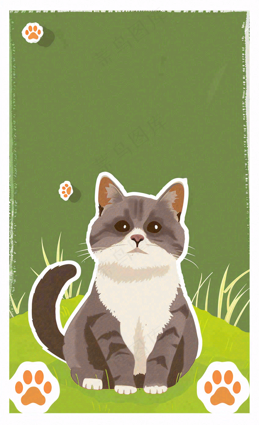 宠物常识宠物攻略猫狗卡通插画背景