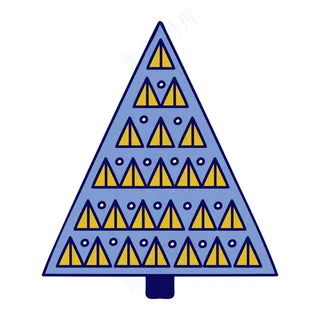 圣诞树2 民族风装饰小元素