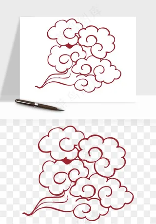 国潮祥云矢量png免抠