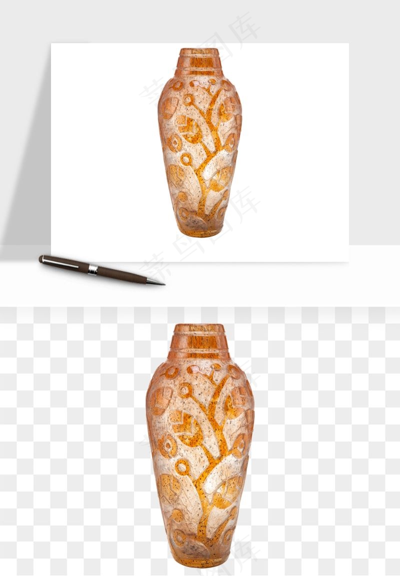 花瓶摆件陶瓷png免抠