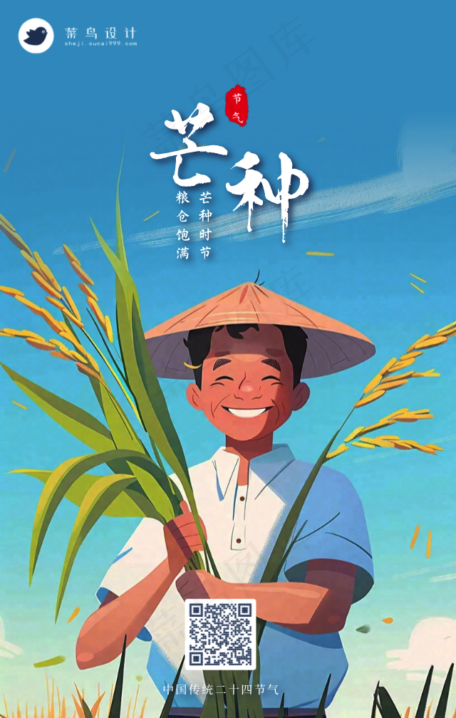 芒种手机海报