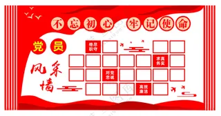 党员风采文化墙背景党员风采墙模范党员