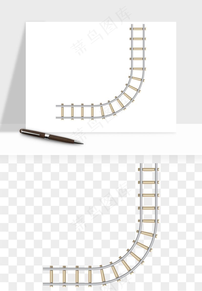 铁路轨道png免抠