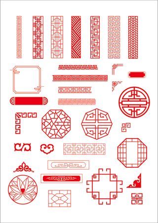 古典传统图案边框