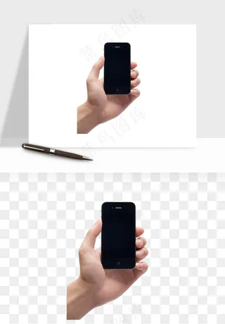 手拿手机素材png免抠