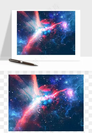 科幻星空宇宙银河系背景